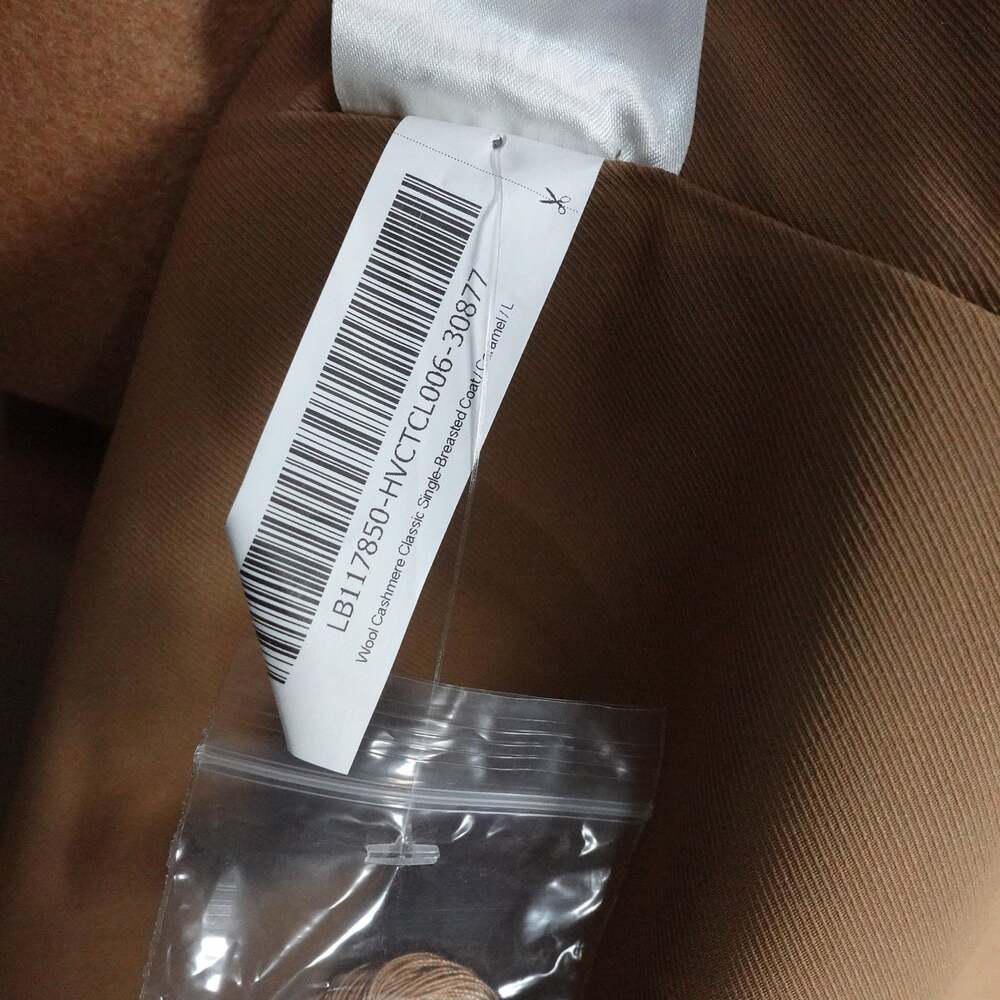 NWOT Quince Women's L Wool Cashmere Single Breasted Coat Caramel Tan $200 Luxe - Picture 9 of 10